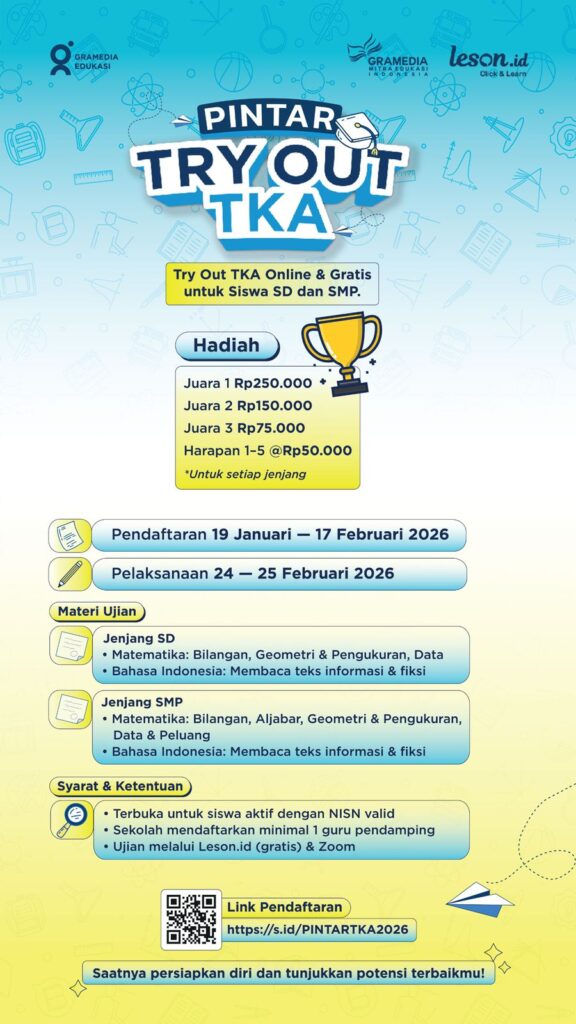 PINTAR TRY OUT TKA 2026